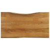 Stolní deska 100 x 60 x 2,5 cm živá hrana mangovníkové dřevo 370766