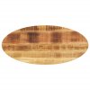 Stolní deska 100x40x2,5 cm oválná masivní mangovníkové dřevo 370820