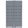 Box na 4 popelnice šedý 276 x 79 x 117 cm ocel 3279989