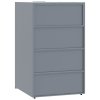 Box na 4 popelnice šedý 276 x 79 x 117 cm ocel 3279989