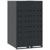 Box na 1 popelnici antracitový 69 x 79 x 117 cm ocel 4008426