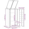 Box na 1 popelnici antracitový 69 x 79 x 117 cm ocel 4008426