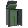 Box na 1 popelnici antracitový 69 x 79 x 117 cm ocel 4008426