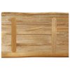 Stolní deska živá hrana 60x40x2,5 cm masivní hrubý mangovník 370656