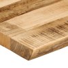 Stolní deska živá hrana 60x40x2,5 cm masivní hrubý mangovník 370656