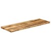 Stolní deska živá hrana 110x40x2,5 cm masivní hrubý mangovník 370661
