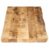 Stolní deska živá hrana 110x40x2,5 cm masivní hrubý mangovník 370661