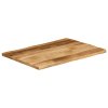 Stolní deska živá hrana 80x60x2,5 cm masivní hrubý mangovník 370668