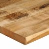 Stolní deska živá hrana 80x60x2,5 cm masivní hrubý mangovník 370668