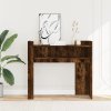 Konzolový stolek kouřový dub 100 x 35 x 90 cm kompozitní dřevo 848469