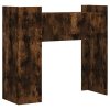 Konzolový stolek kouřový dub 100 x 35 x 90 cm kompozitní dřevo 848469