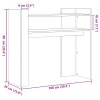 Konzolový stolek kouřový dub 100 x 35 x 90 cm kompozitní dřevo 848469