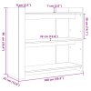 Konzolový stolek dub sonoma 100 x 35 x 90 cm kompozitní dřevo 848474