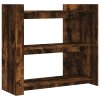 Konzolový stolek kouřový dub 100 x 35 x 90 cm kompozitní dřevo 848476
