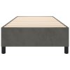 Rám postele s boxspringem tmavě šedý 90 x 200 cm samet 3121097