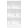 Knihovna bílá 57 x 28,5 x 107,5 cm kompozitní dřevo 848003