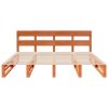 Postel bez matrace voskově hnědá 200 x 200 cm masivní borovice 3302308