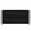 Paletové nástavce 2 ks černé 120 x 80 cm masivní borové dřevo 4010276