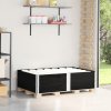 Paletové nástavce 2 ks černé 150 x 100 cm masivní borové dřevo 4010306
