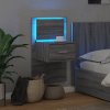 Nástěnný noční stolek s LED osvětlením šedý sonoma 848167