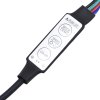 Nástěnný noční stolek s LED osvětlením kouřový dub 848165