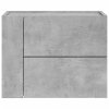 Nástěnné noční stolky 2 ks betonově šedé 45 x 30 x 35 cm 848332