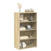 Skříň highboard dub sonoma 70 x 41 x 124 cm kompozitní dřevo 846406