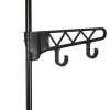 Stojan na oblečení ocel a netkaná textilie 55x28,5x175 cm černý 245742