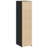 Skříň highboard černá 30 x 41 x 124 cm kompozitní dřevo 846377
