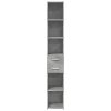Skříň highboard betonově šedá 30x42,5x185 cm kompozitní dřevo 846239