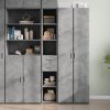 Skříň highboard betonově šedá 30x42,5x185 cm kompozitní dřevo 846239