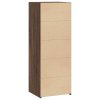 Skříň highboard hnědý dub 45 x 41 x 124 cm kompozitní dřevo 846396