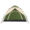 Kempingový stan kupole pro 3 osoby zelený rychloupínací 4004177