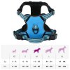 Postroj pro psy s reflexními popruhy nastavitelný modrý M 4013366