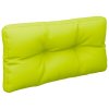 Poduška na palety jasně zelená 70 x 40 x 12 cm textil 360590