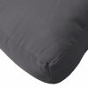 Poduška na palety antracitová 120 x 40 x 12 cm textil 360623