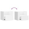 Nástěnný noční stolek bílý 45 x 30 x 35 cm 848311