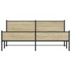 Kovový rám postele bez matrace dub sonoma 200 x 200 cm 3301404