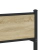 Kovový rám postele bez matrace dub sonoma 100 x 200 cm 4007899