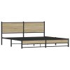 Kovový rám postele bez matrace dub sonoma 183 x 213 cm 3301396