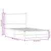 Kovový rám postele bez matrace dub sonoma 90 x 190 cm 4007878