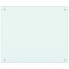 Kuchyňské panely 2 ks bílé 70 x 60 cm tvrzené sklo 3315785