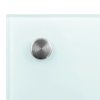 Kuchyňské panely 2 ks bílé 70 x 60 cm tvrzené sklo 3315785
