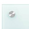 Kuchyňské panely 2 ks bílé 70 x 60 cm tvrzené sklo 3315785