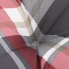 Podušky na palety 3 ks červené kárované textil 360869