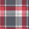 Podušky na palety 3 ks červené kárované textil 360869