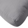 Poduška na palety šedá 60 x 60 x 12 cm textil 360448