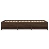 Rám postele bez matrace hnědý dub 90 x 200 cm kompozitní dřevo 3295680