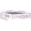 Rám postele betonově šedý 140 x 200 cm kompozitní dřevo 3295474
