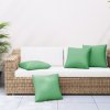 Polštáře na pohovku 4 ks zelené 60 x 60 cm textil 360408